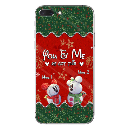 You & Me - Personalized Christmas Mouse Phone Case