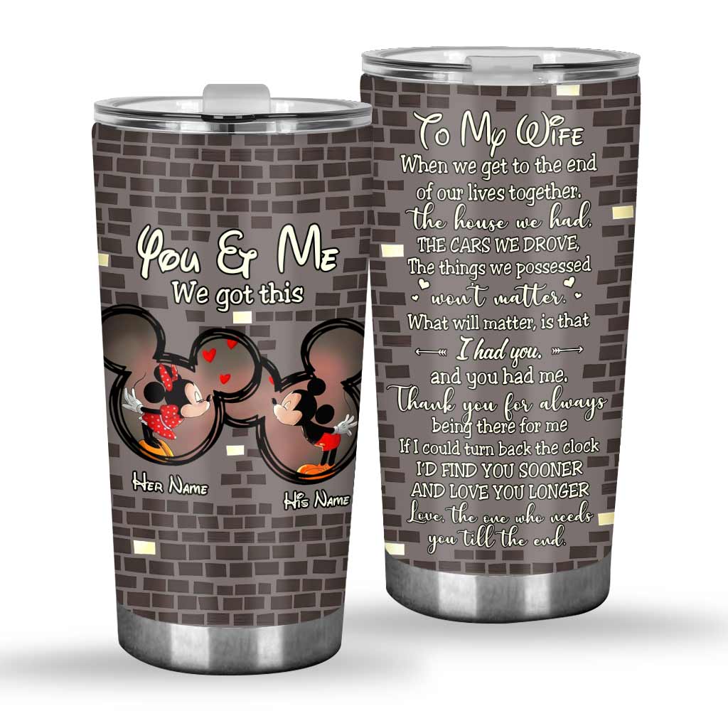 To My Wife - Personalized Mouse Tumbler