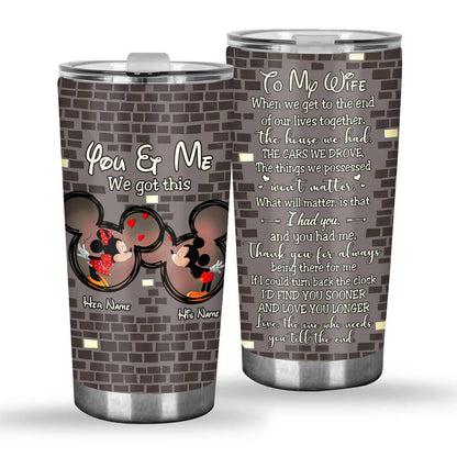 To My Wife - Personalized Mouse Tumbler