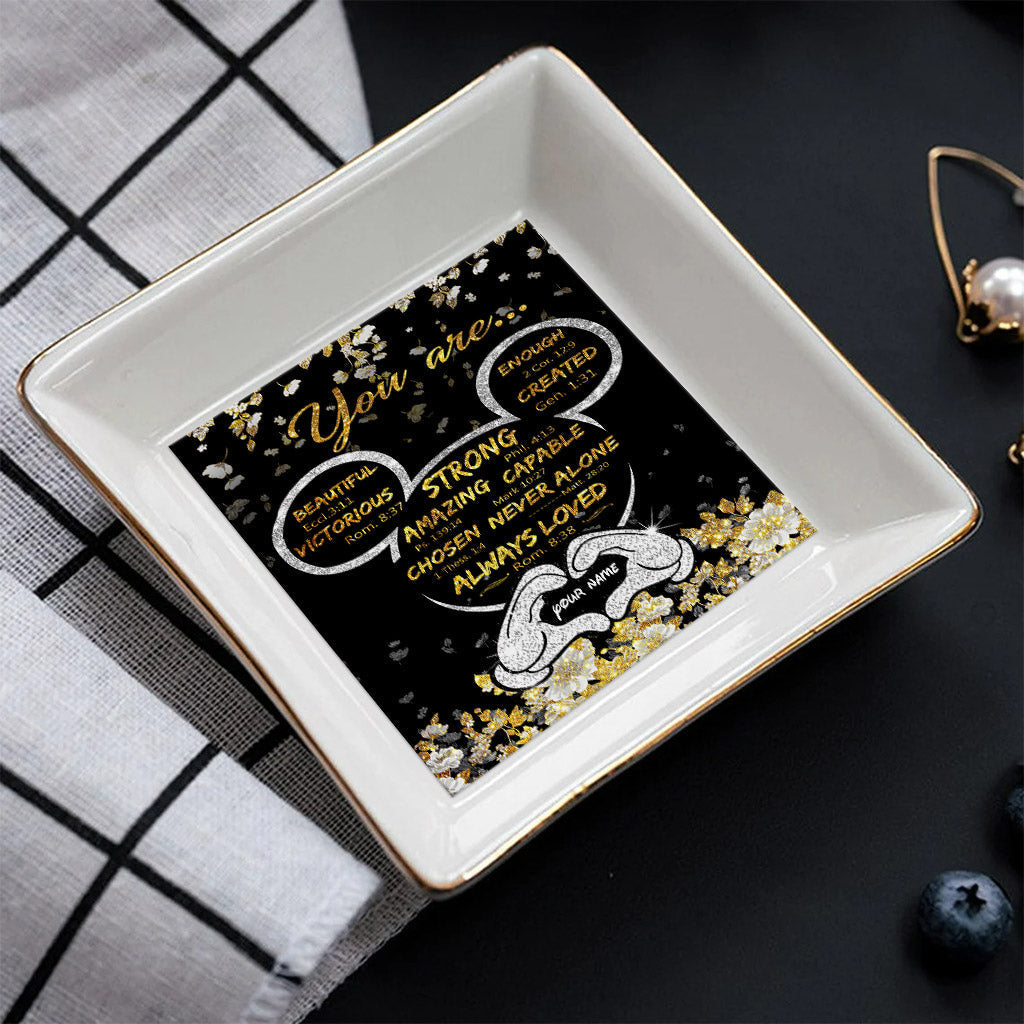 God Says You Are - Personalized Mouse Jewelry Dish