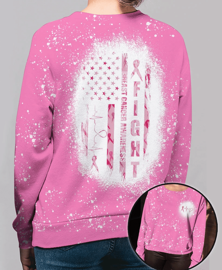 Fight Flag Breast Cancer Flag Breast Cancer Awareness All Over T-shirt and Hoodie