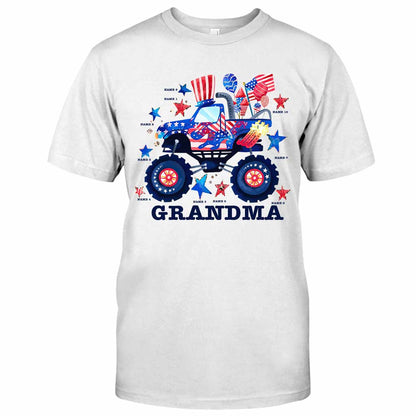 Grandma - Personalized Independence Day T-shirt and Hoodie