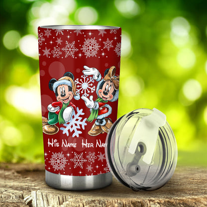 You & Me - Personalized Christmas Mouse Tumbler