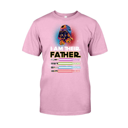 I Am Their Father - Personalized Father's day The Force T-shirt and Hoodie