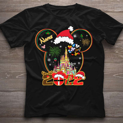 Merry Christmas - Personalized Christmas Mouse T-shirt and Hoodie