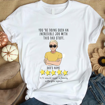 Incredible Dad - Personalized Father's Day T-shirt and Hoodie