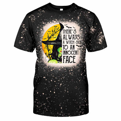 There's Always A Witch Side - Handmade Bleached Shirts