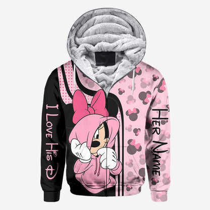 I Love His D - Personalized Mouse All Over T-shirt and Hoodie