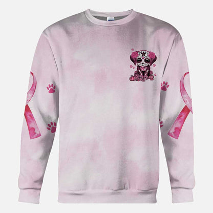 Fight Paws for the Cure Dog Breast Cancer Awareness All Over T-shirt and Hoodie
