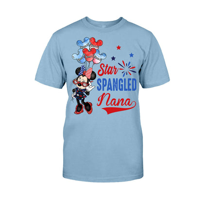 Star Spangled Nana - Personalized Independence Day Grandma T-shirt and Hoodie