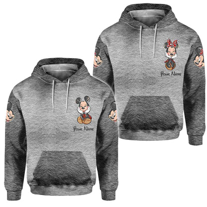 Mouse Ears Together Since - Personalized Couple Mouse All Over T-shirt and Hoodie