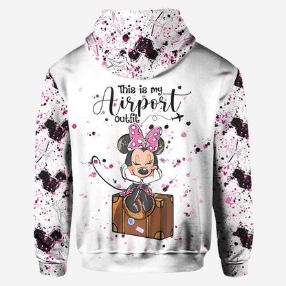 This Is My Airport Outfit - Personalized Mouse Hoodie and Leggings