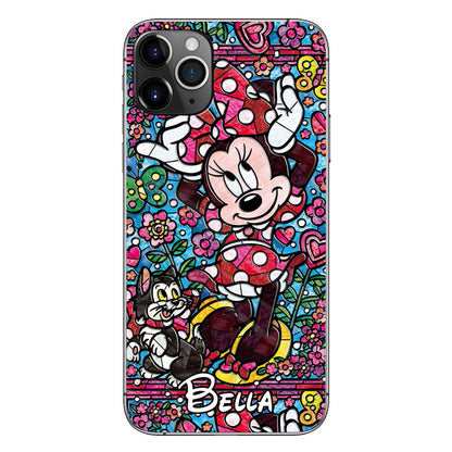 Stained Glass Mouse - Personalized Mouse Phone case