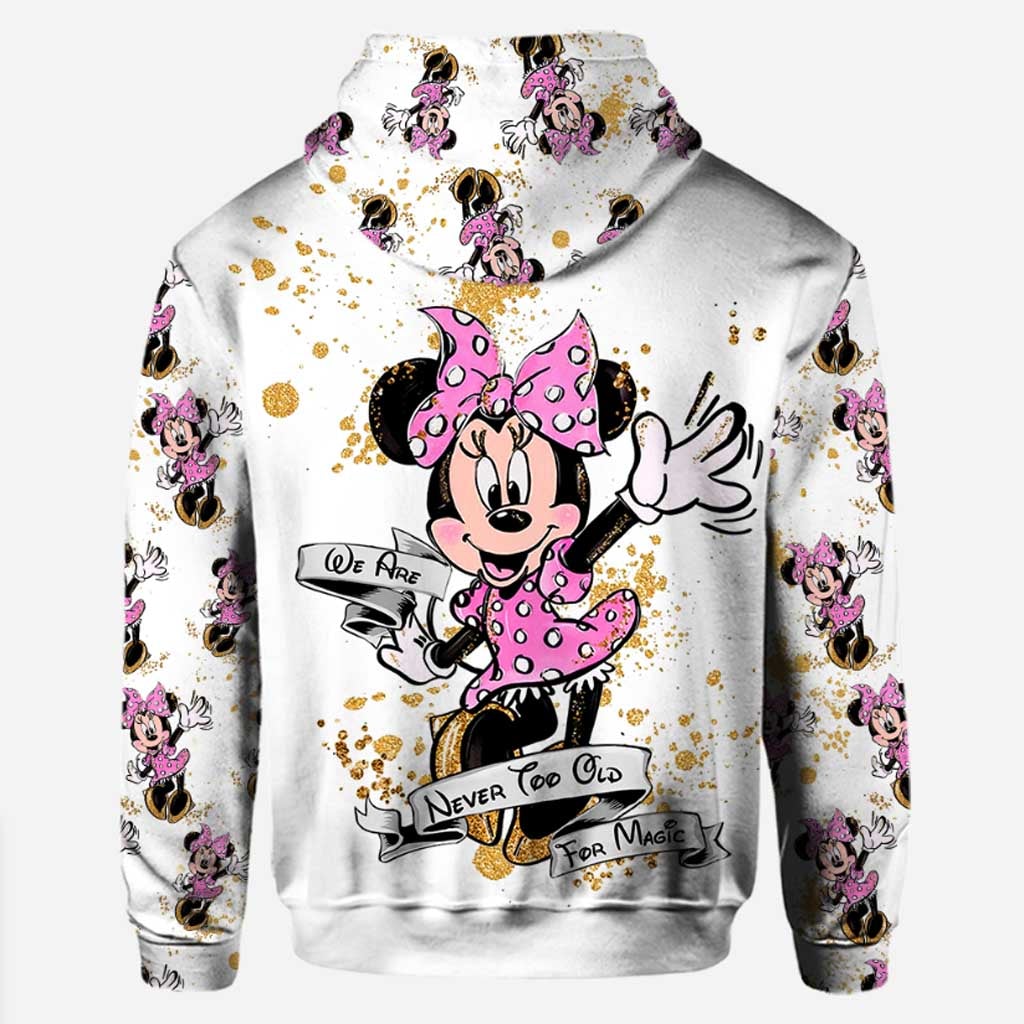 Never Too Old For Magic - Personalized Mouse Hoodie and Leggings