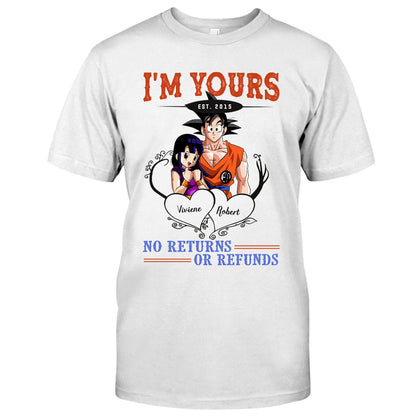 I'm Yours No Returns Or Refunds - Personalized Seven Balls T-shirt and Hoodie