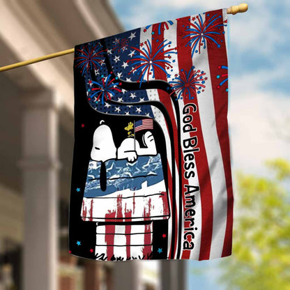 One Nation Under God - Personalized Independence Day House Flag