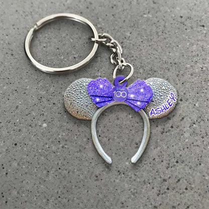 100 Years Of Wonder - Personalized Mouse Keychain (Printed On Both Sides)