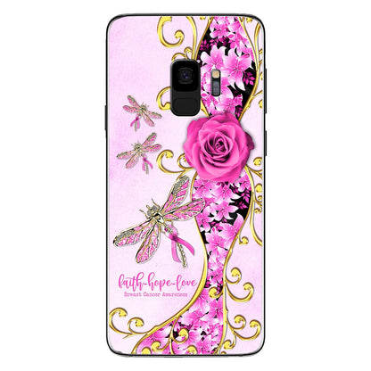 Faith Hope Love Breast Cancer Awareness Phone Case