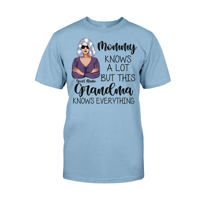 Grandma Knows Everything - Personalized Mother's Day T-shirt and Hoodie