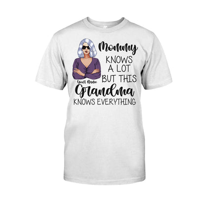 Grandma Knows Everything - Personalized Mother's Day T-shirt and Hoodie