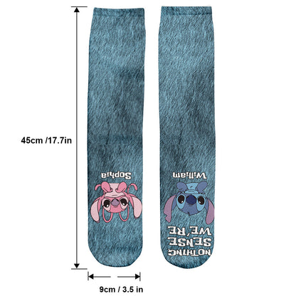 Nothing Makes Sense When We're Apart - Personalized Ohana Socks