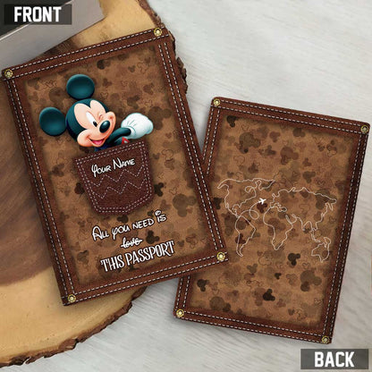 All You Need Is This Passport - Personalized Mouse Passport Holder
