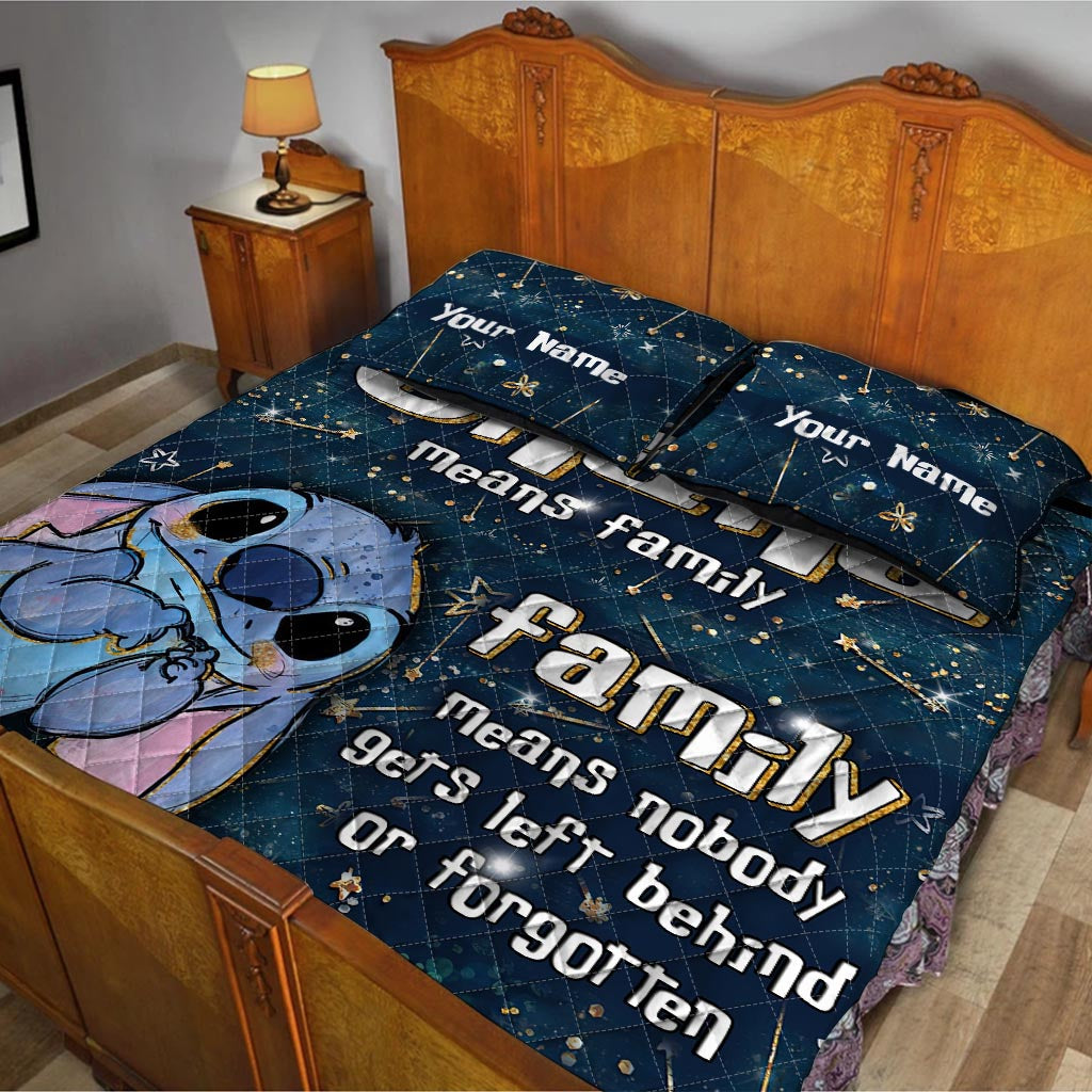 Starry Ohana - Personalized Ohana Quilt Set