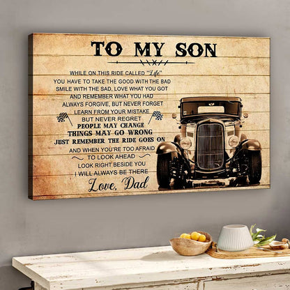 Meaningful Quote From Dad To Son To My Son - Family Poster 0921