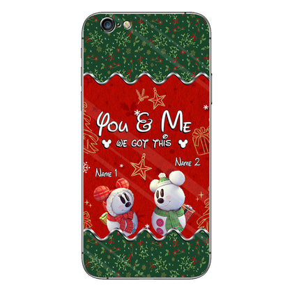 You & Me - Personalized Christmas Mouse Phone Case