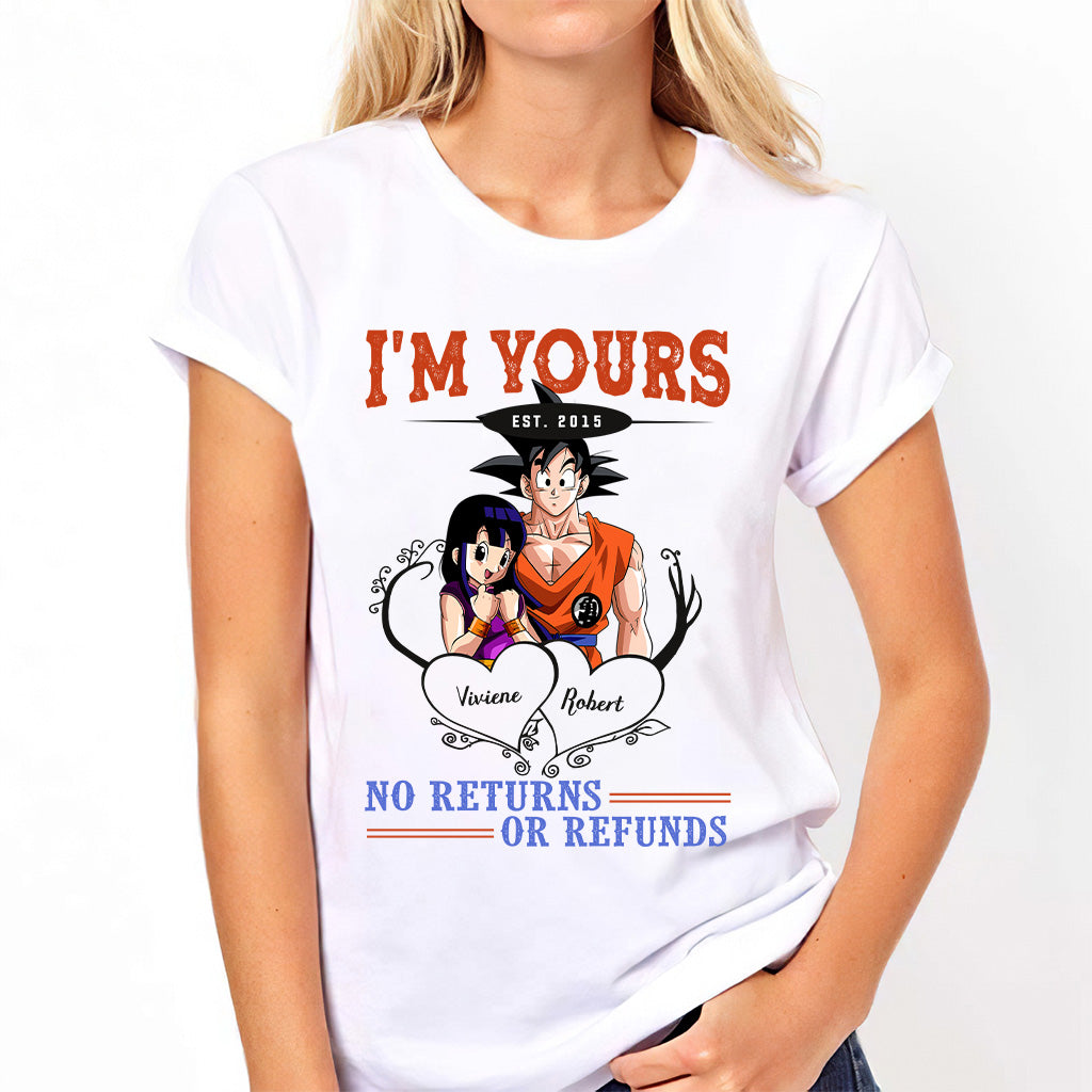 I'm Yours No Returns Or Refunds - Personalized Seven Balls T-shirt and Hoodie