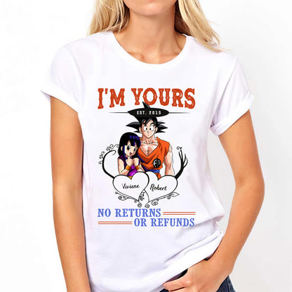 I'm Yours No Returns Or Refunds - Personalized Seven Balls T-shirt and Hoodie