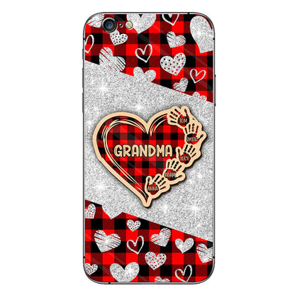 Valentine Heart Grandma - Personalized Grandma Phone Case