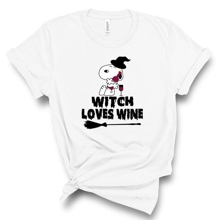 Witch Loves Wine T-shirt and Hoodie 0823