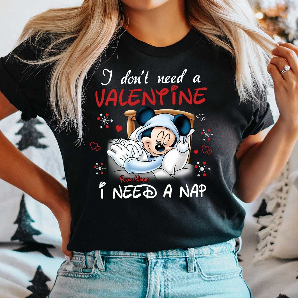 I Don't Need A Valentine - Personalized Valentine Mouse T-shirt and Hoodie