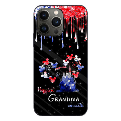 Happiest Grandma On Earth - Personalized Independence Day Phone Case