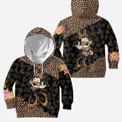 Glitter And Mouse Ears - Personalized Hoodie And Leggings