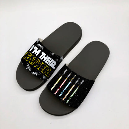 I'm Their Father - Personalized The Force Slide Sandals