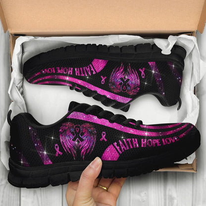 In October We Wear Pink Breast Cancer Awareness Sneakers 0622