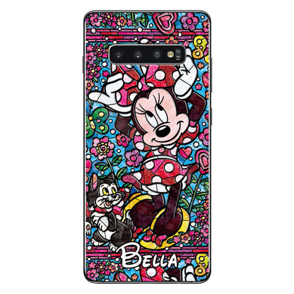 Stained Glass Mouse - Personalized Mouse Phone case