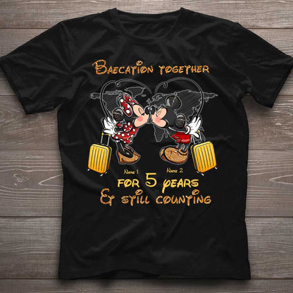 Baecation Together - Personalized Couple Travelling T-shirt and Hoodie