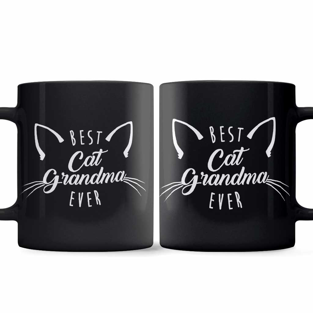 Best Cat Grandma Ever Funny Cats Lady Family Gift - Grandma Mug 0921