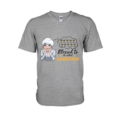 Blessed To Be Called Grandma - Personalized T-shirt and Hoodie