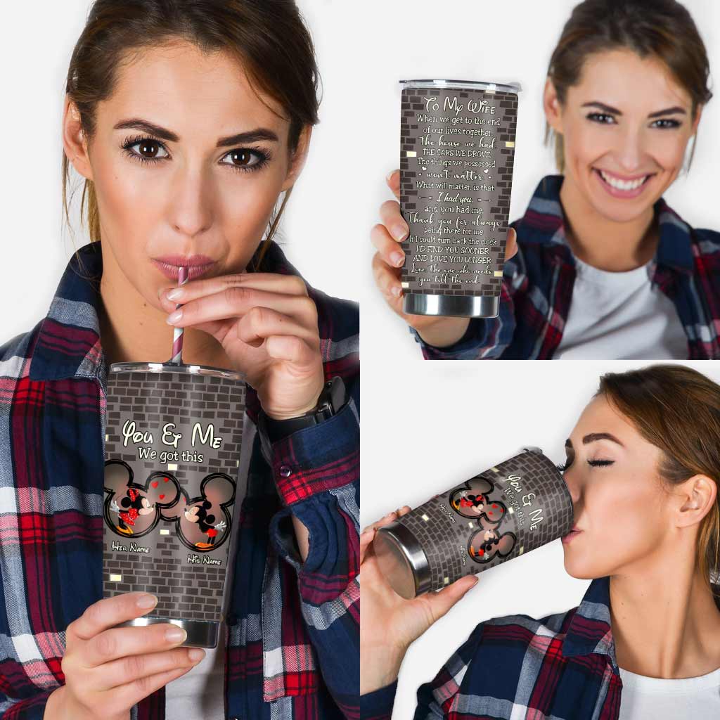 To My Wife - Personalized Mouse Tumbler