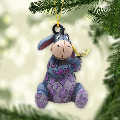 Heart On A String - Christmas Mouse Ornament (Printed On Both Sides)