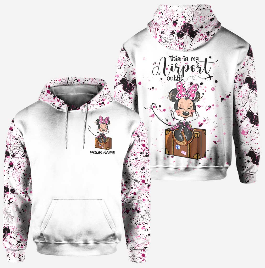 This Is My Airport Outfit - Personalized Mouse Hoodie and Leggings
