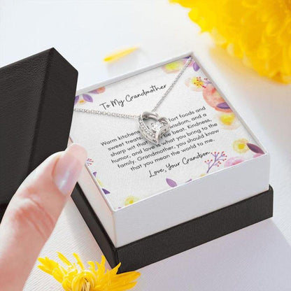 To My Grandmother From Grandson Warm Kitchen - Grandma Forever Love Necklace 0921