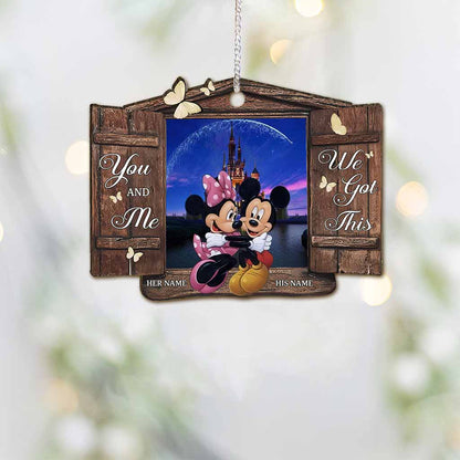 I Am Yours - Personalized Christmas Mouse Ornament (Printed On Both Sides)