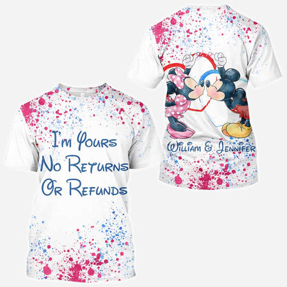 I'm Yours No Returns Or Refunds - Personalized Mouse All Over T-shirt and Hoodie