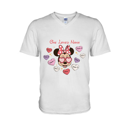 One Loved Grandma - Personalized Valentine Grandma T-shirt and Hoodie