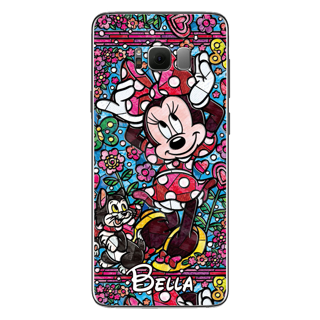 Stained Glass Mouse - Personalized Mouse Phone case